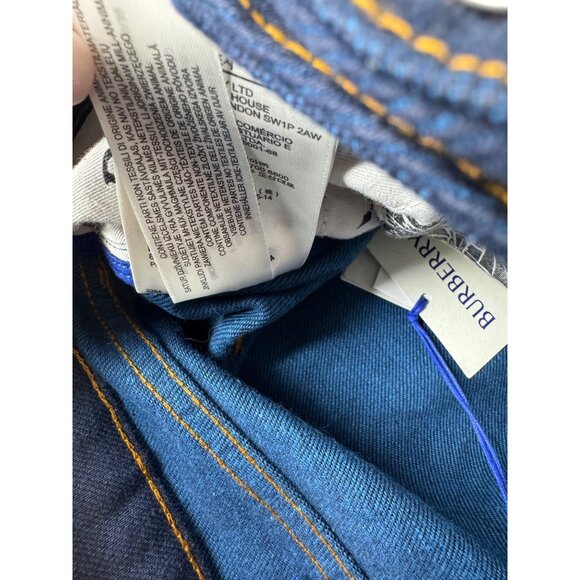 Burberry Women's Blue Heavyweight Denim Cotton Mini Skirt US 10 UK 12 EU 44 - Picture 16 of 16